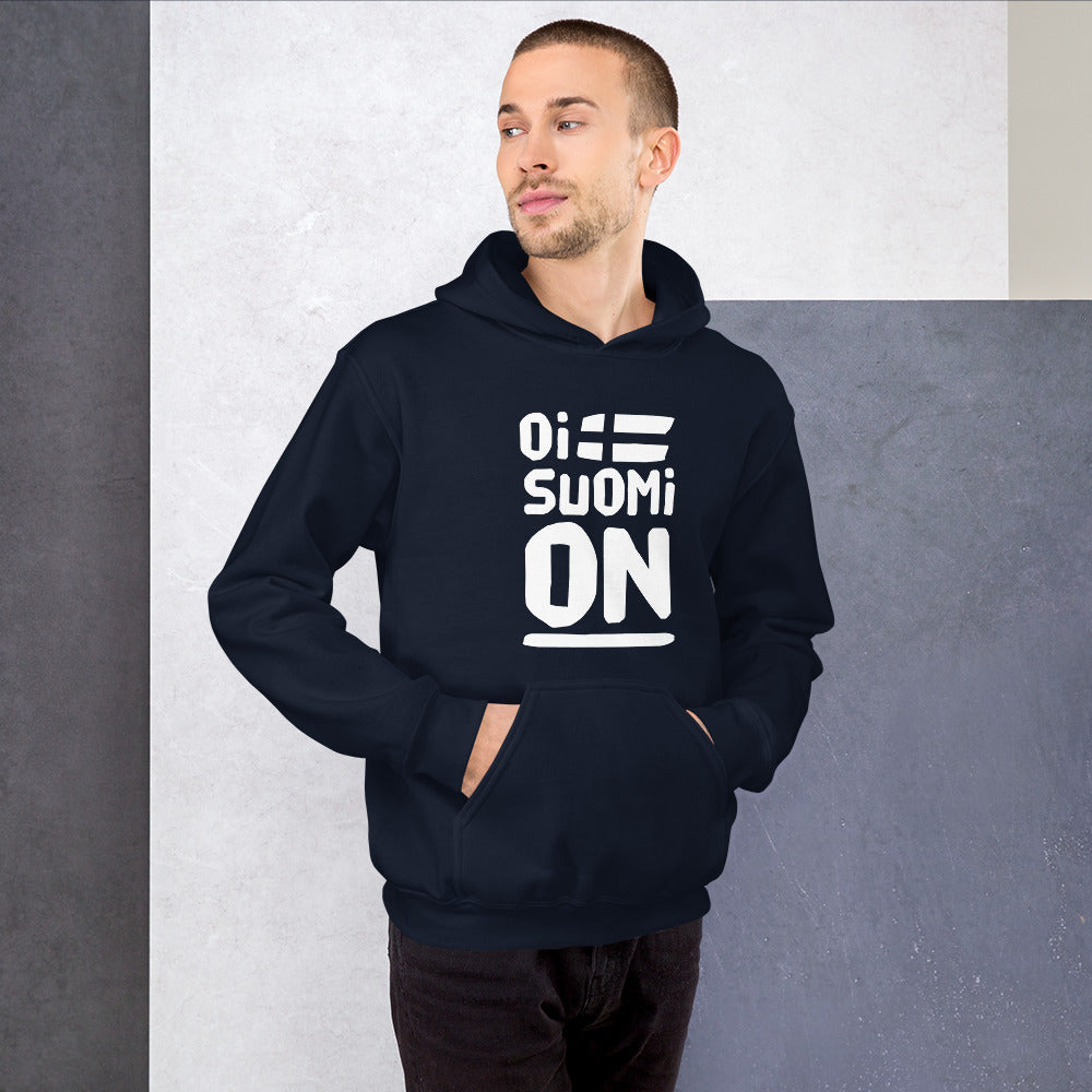 Oi Suomi on Finnish Sports Hoodie - alternate view - Very Finnish Problems