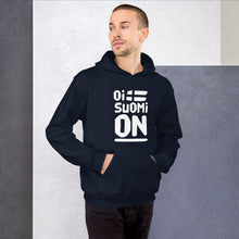 Load image into Gallery viewer, Oi Suomi on Unisex Hoodie
