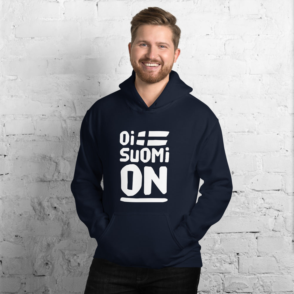 Oi Suomi on Finnish Sports Hoodie - alternate view - Very Finnish Problems