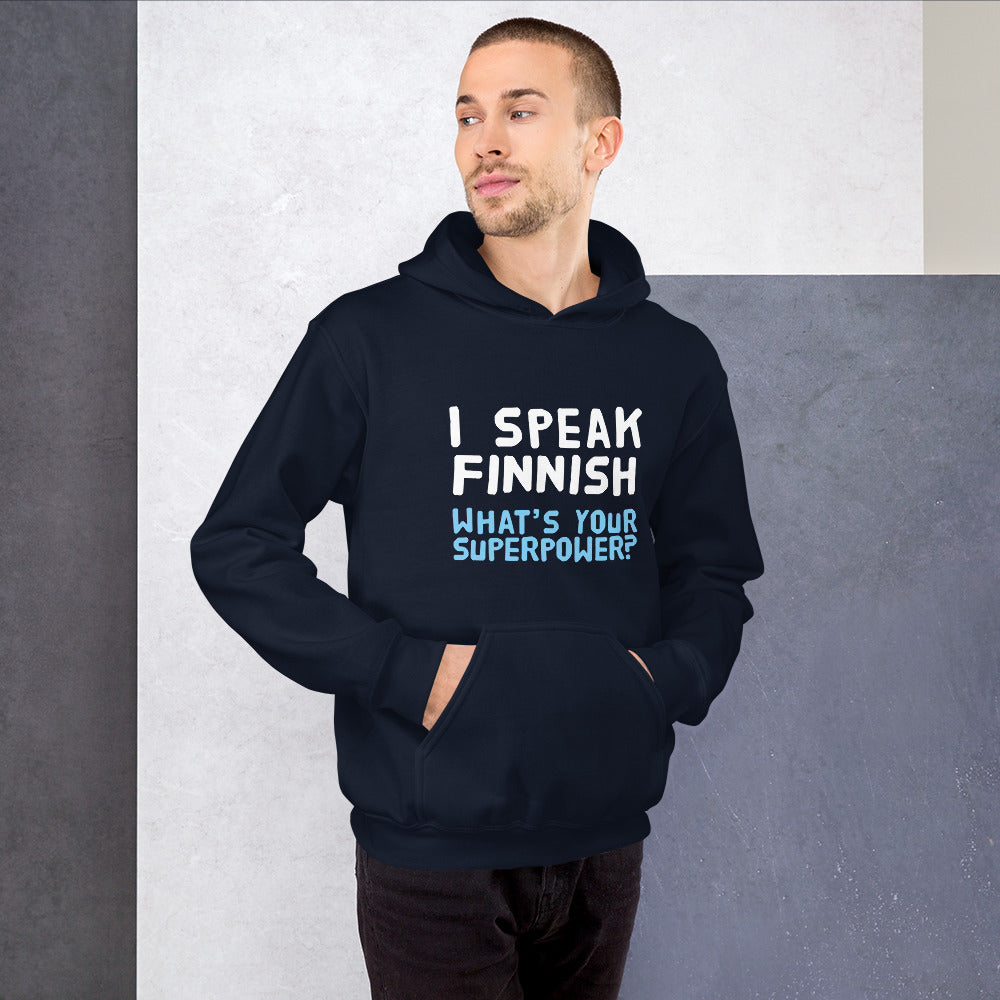 What's your superpower? Finnish Language Hoodie - Finnish hoodie from Very Finnish Problems
