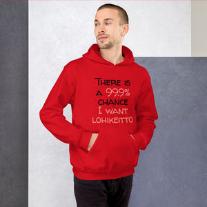 99.9 chance of lohikeitto Unisex Hoodie