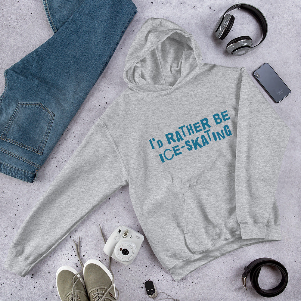 I'd rather be ice-skating Finnish Nature Hoodie - alternate view - Very Finnish Problems