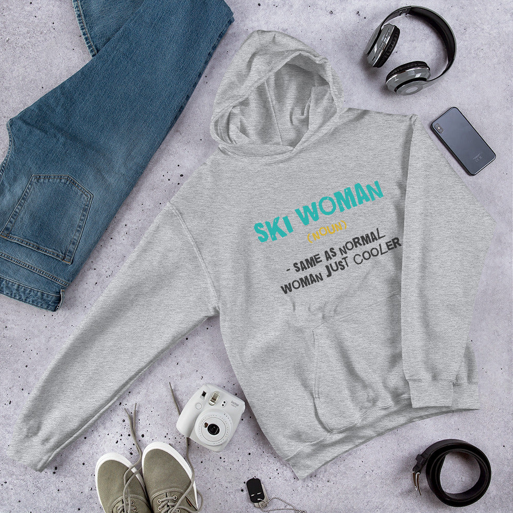 Ski Woman Finnish Nature Women's Hoodie - Finnish hoodie from Very Finnish Problems
