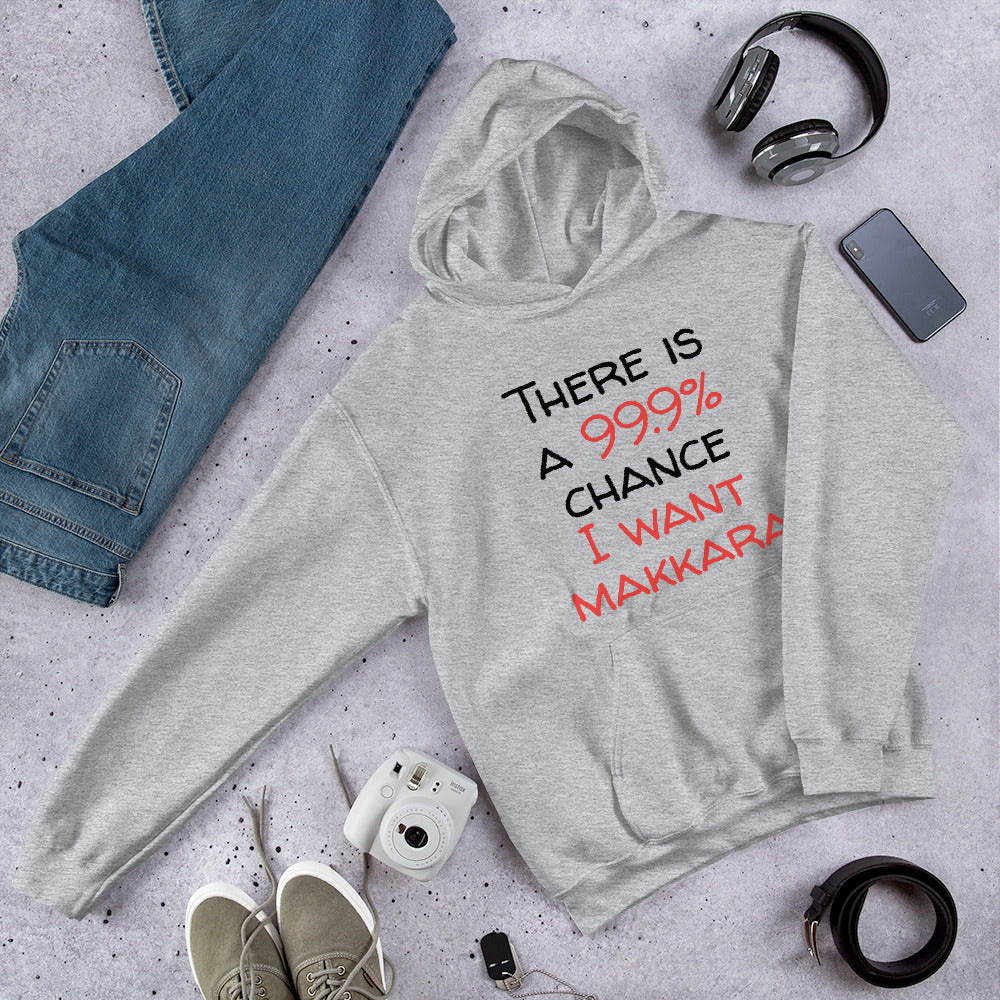 99.9 chance of makkara Finnish Food Hoodie - Finnish hoodie from Very Finnish Problems