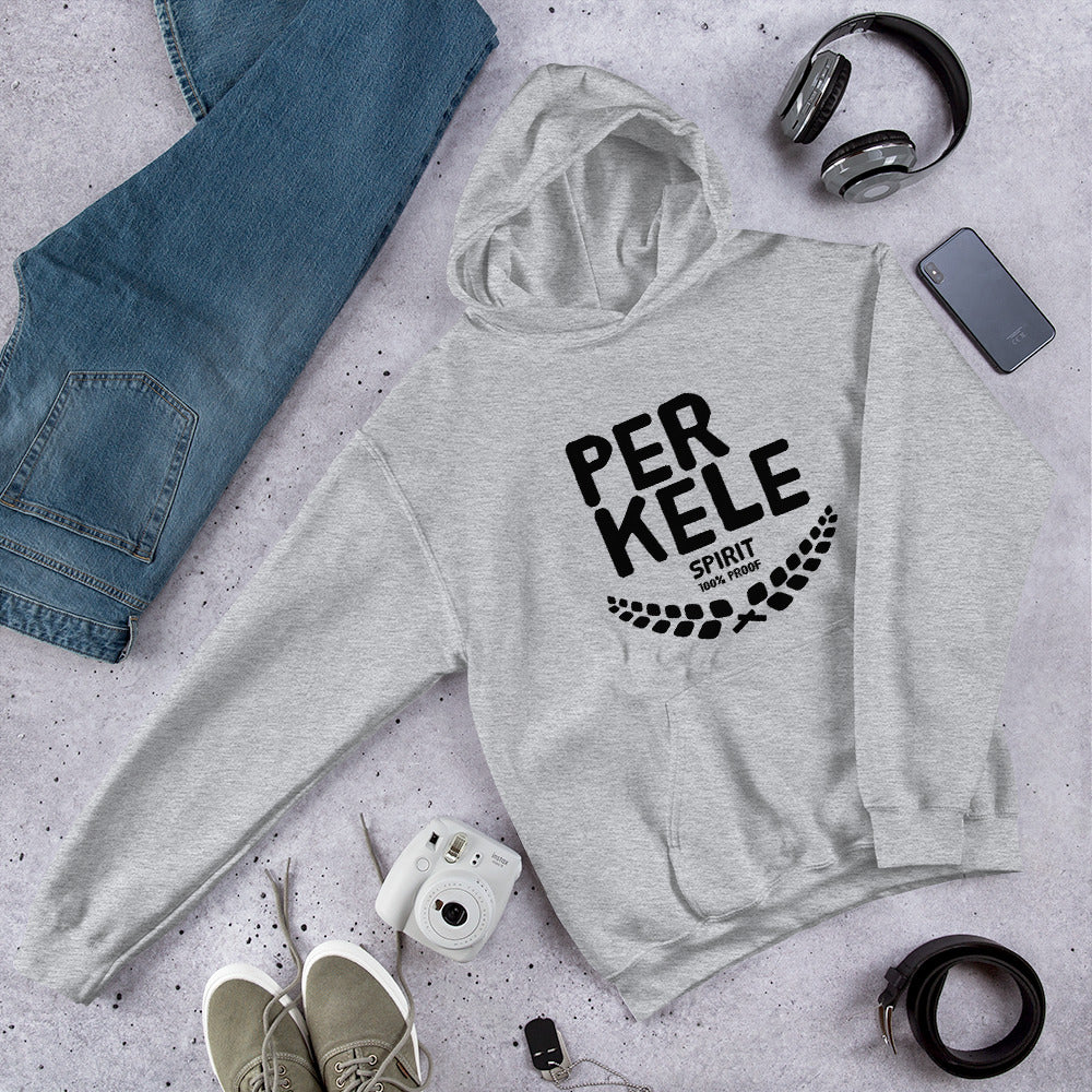 Perkele 100% proof Finnish hoodie - alternate view - Very Finnish Problems