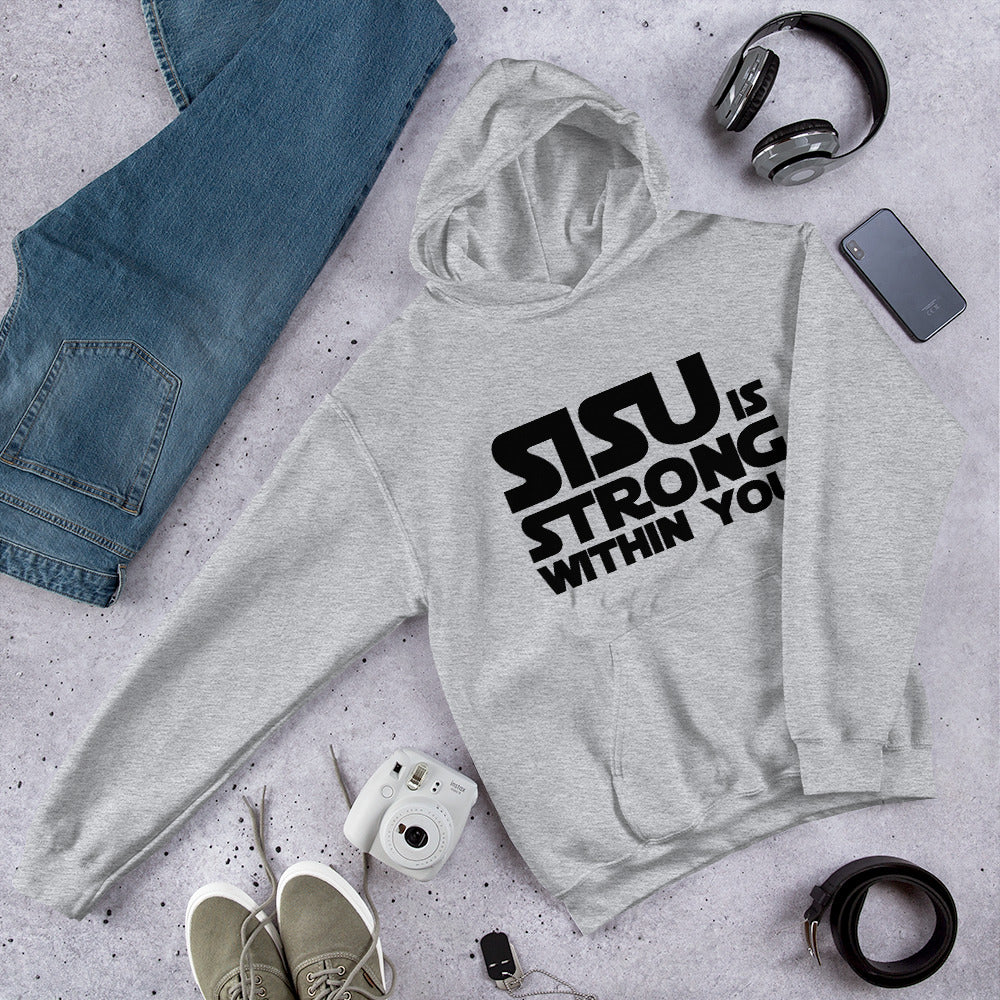 Sisu is strong 2 Finnish hoodie - alternate view - Very Finnish Problems
