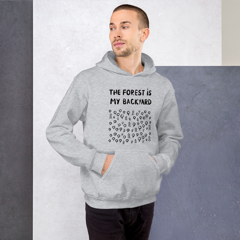 Forest is my backyard 2 Finnish Nature Hoodie - Finnish hoodie from Very Finnish Problems