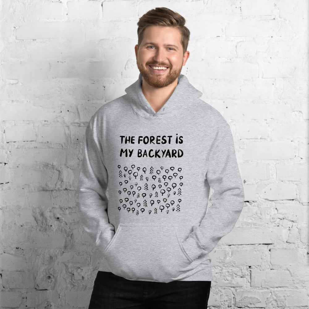 Forest is my backyard 2 Finnish Nature Hoodie - Finnish hoodie from Very Finnish Problems