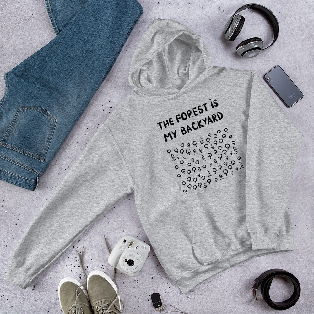 Forest is my backyard 2 Finnish Nature Hoodie - Finnish hoodie from Very Finnish Problems