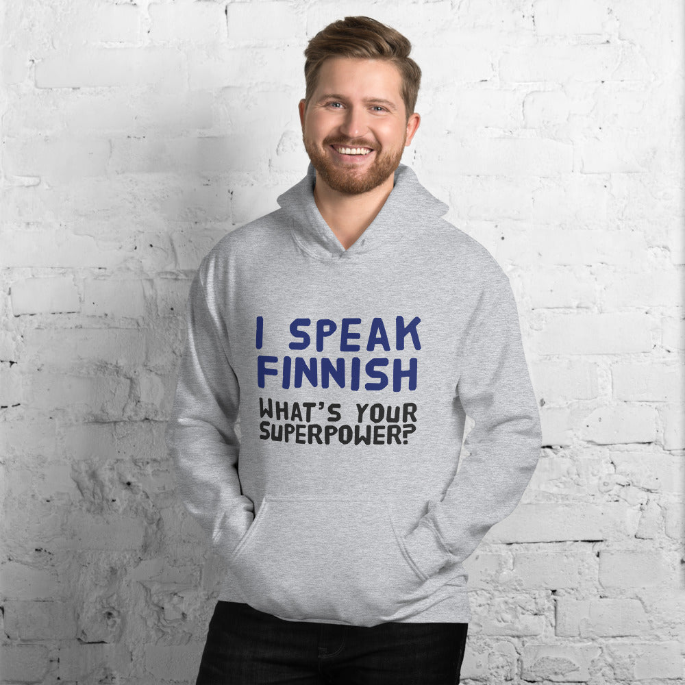 What's your superpower? Finnish Language Hoodie - Finnish hoodie from Very Finnish Problems