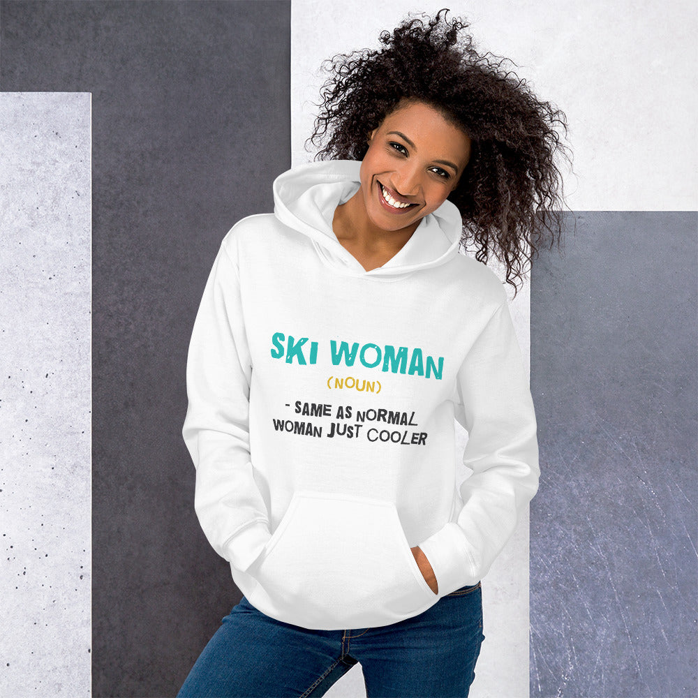 Ski Woman Finnish Nature Women's Hoodie - Finnish hoodie from Very Finnish Problems