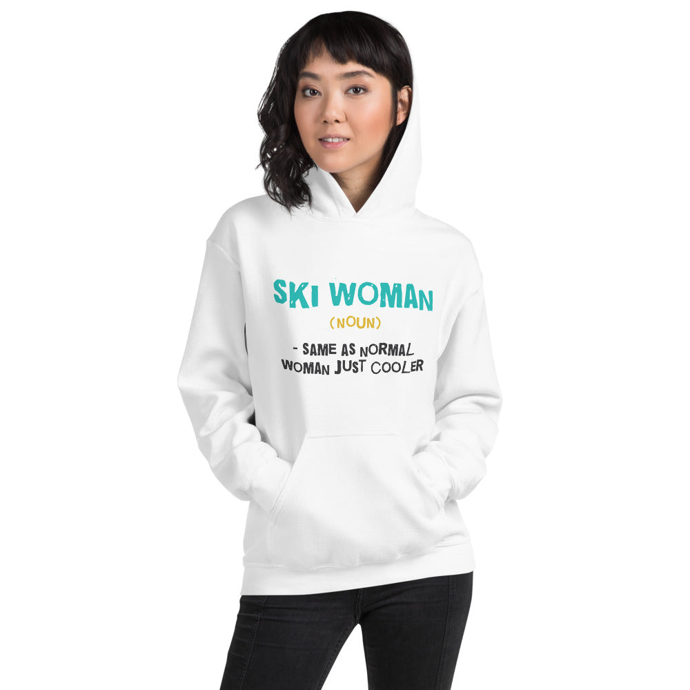 Ski Woman Finnish Nature Women's Hoodie - Finnish hoodie from Very Finnish Problems
