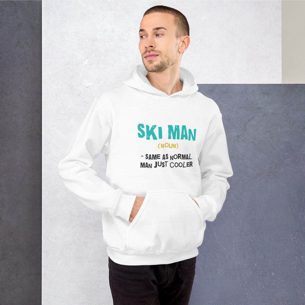Ski Man Finnish Nature Hoodie - Finnish hoodie from Very Finnish Problems