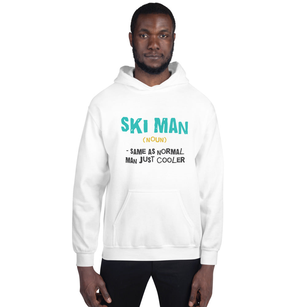 Ski Man Finnish Nature Hoodie - Finnish hoodie from Very Finnish Problems