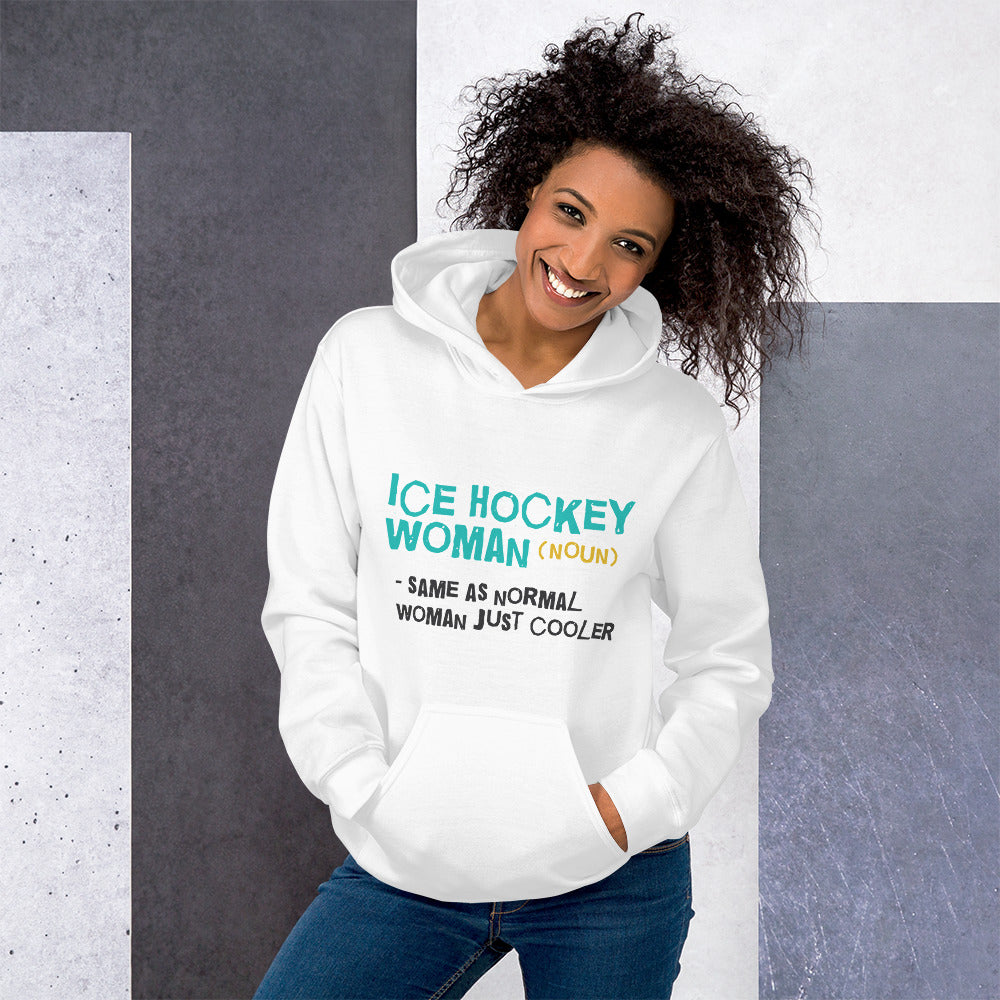 Ice Hockey Woman Finnish Nature Hoodie - Finnish hoodie from Very Finnish Problems