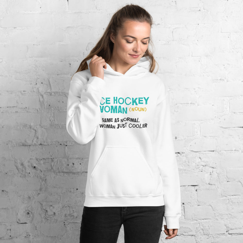 Ice Hockey Woman Finnish Nature Hoodie - Finnish hoodie from Very Finnish Problems
