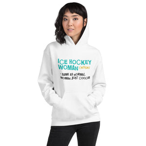Ice Hockey Woman Hoodie