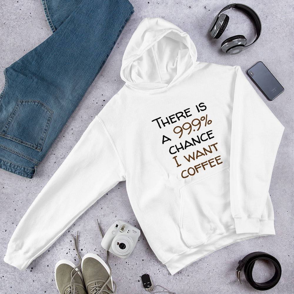 99.9 chance of coffee Finnish Lifestyle Hoodie - Very Finnish Problems official hoodie
