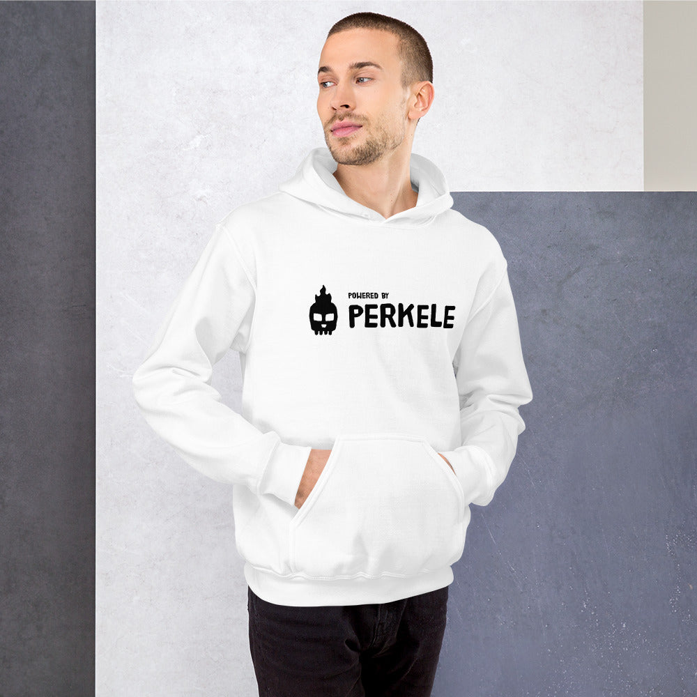 Powered by Perkele Finnish Language Hoodie - Finnish hoodie from Very Finnish Problems