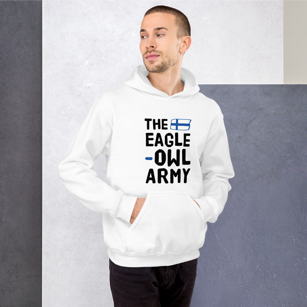 The eagle-owl army Finnish Sports Hoodie - Finnish hoodie from Very Finnish Problems