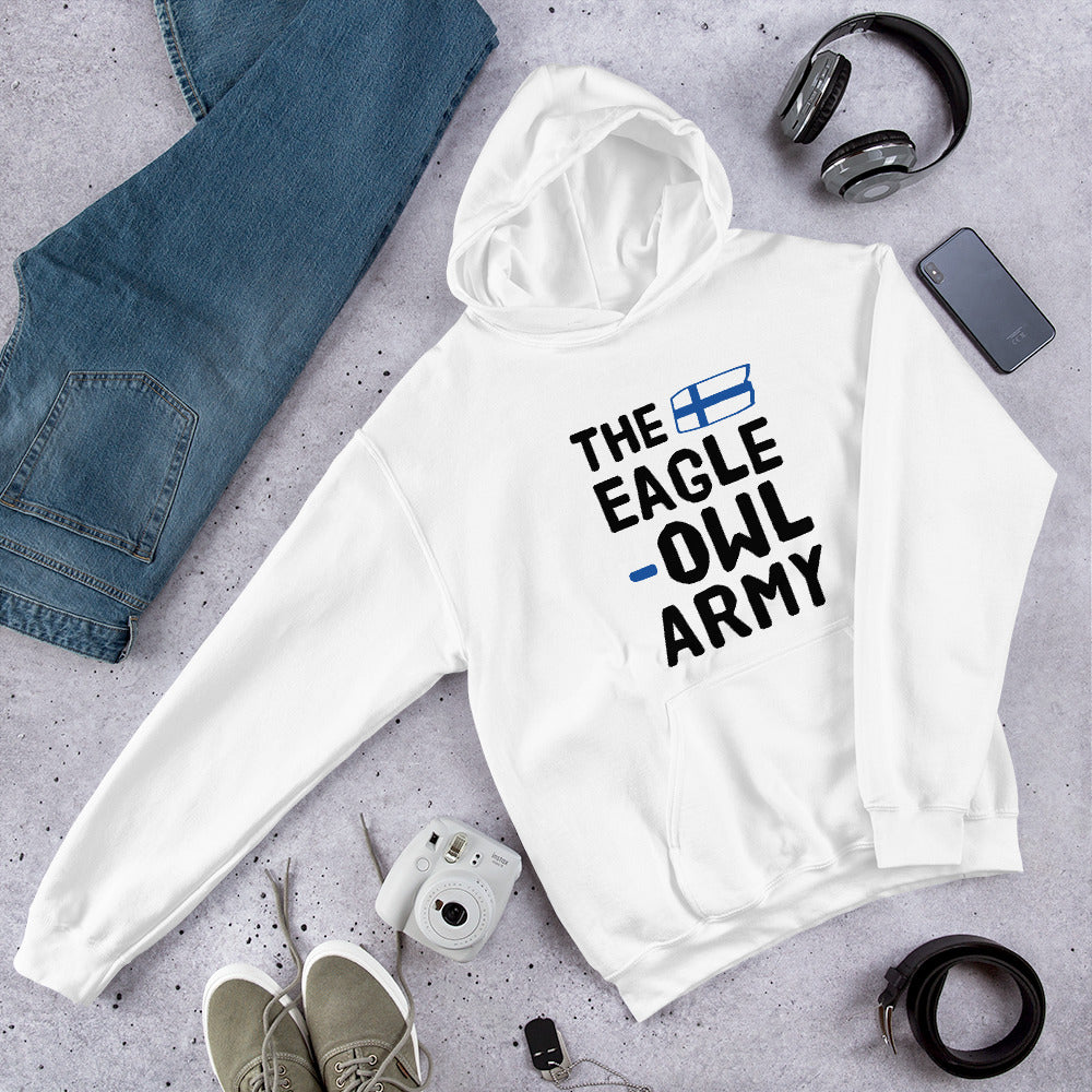 The eagle-owl army Finnish Sports Hoodie - Finnish hoodie from Very Finnish Problems