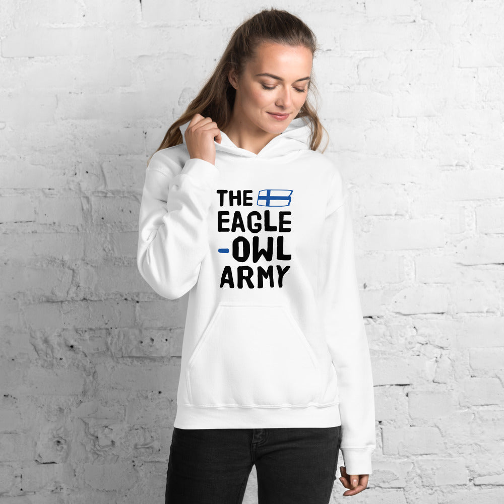 The eagle-owl army Finnish Sports Hoodie - Finnish hoodie from Very Finnish Problems