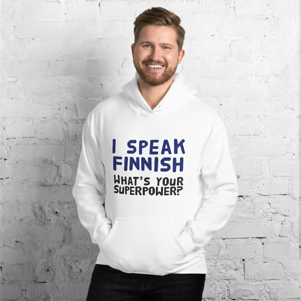 What's your superpower? Finnish Language Hoodie - Finnish hoodie from Very Finnish Problems