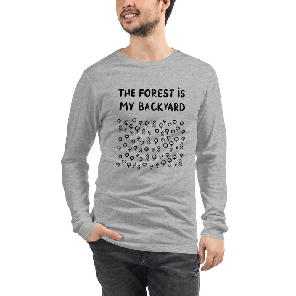 Forest is my backyard 2 Finnish Long Sleeve Tee - Finnish long sleeve tee from Very Finnish Problems
