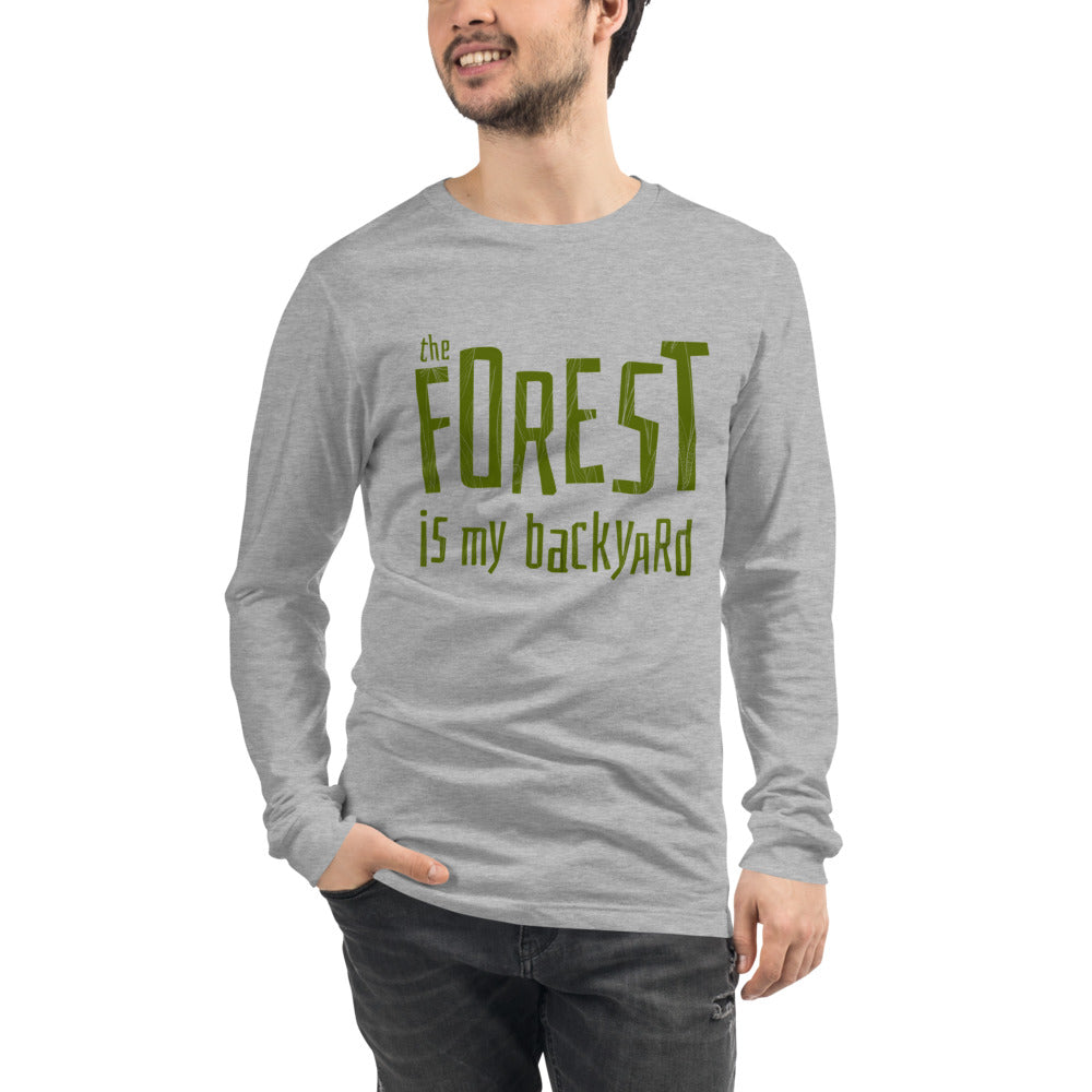Forest is my backyard Finnish Long Sleeve Tee - Very Finnish Problems official long sleeve tee