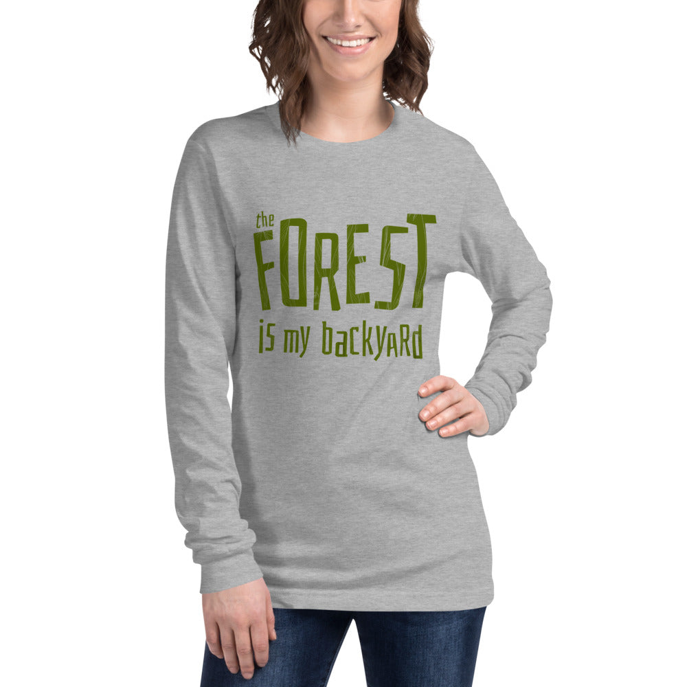 Forest is my backyard Finnish Long Sleeve Tee - alternate view - Very Finnish Problems