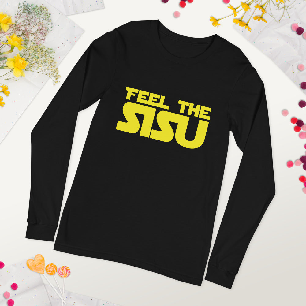 Feel the sisu Unisex Long Sleeve Tee - Finnish long sleeve t-shirt from Very Finnish Problems