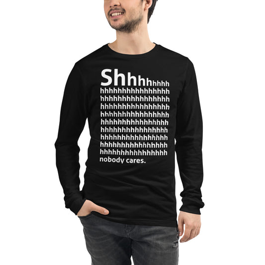 Shhh Finnish Introvert Long Sleeve Tee - Very Finnish Problems official long sleeve tee