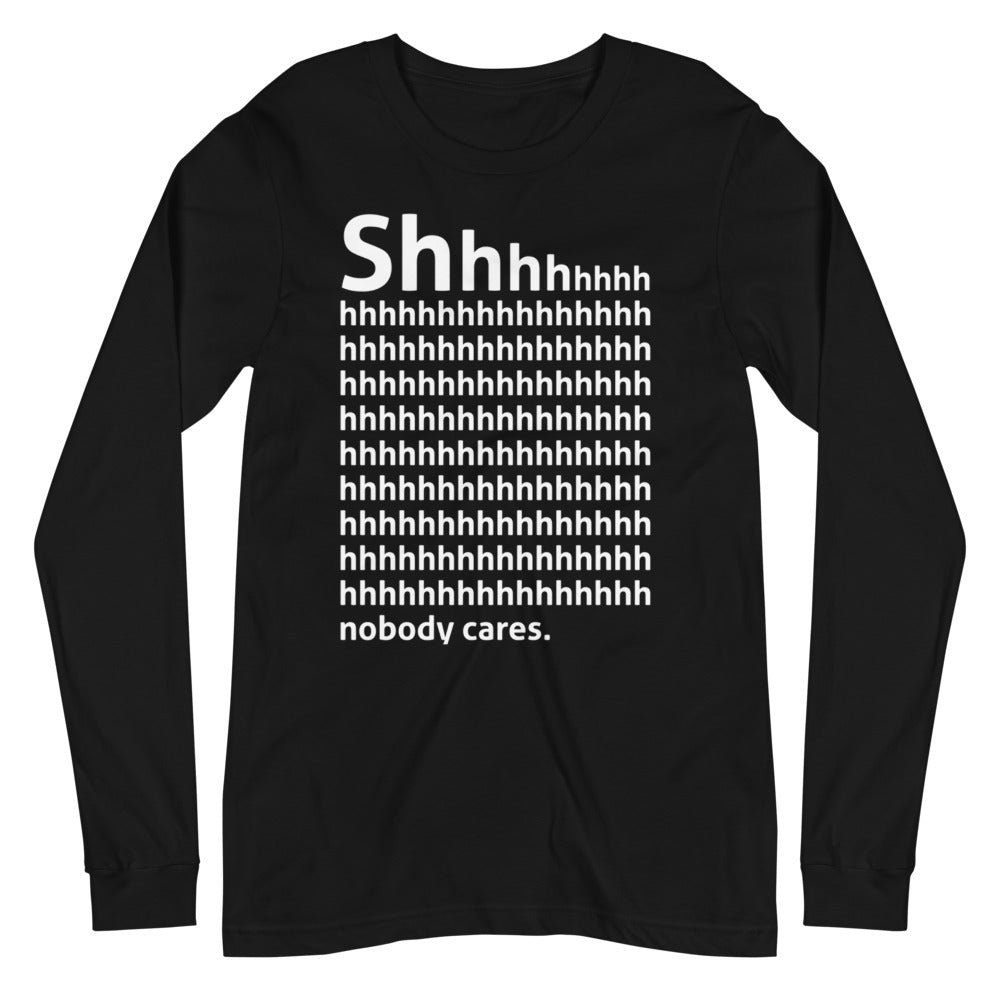 Shhh Finnish Introvert Long Sleeve Tee - alternate view - Very Finnish Problems