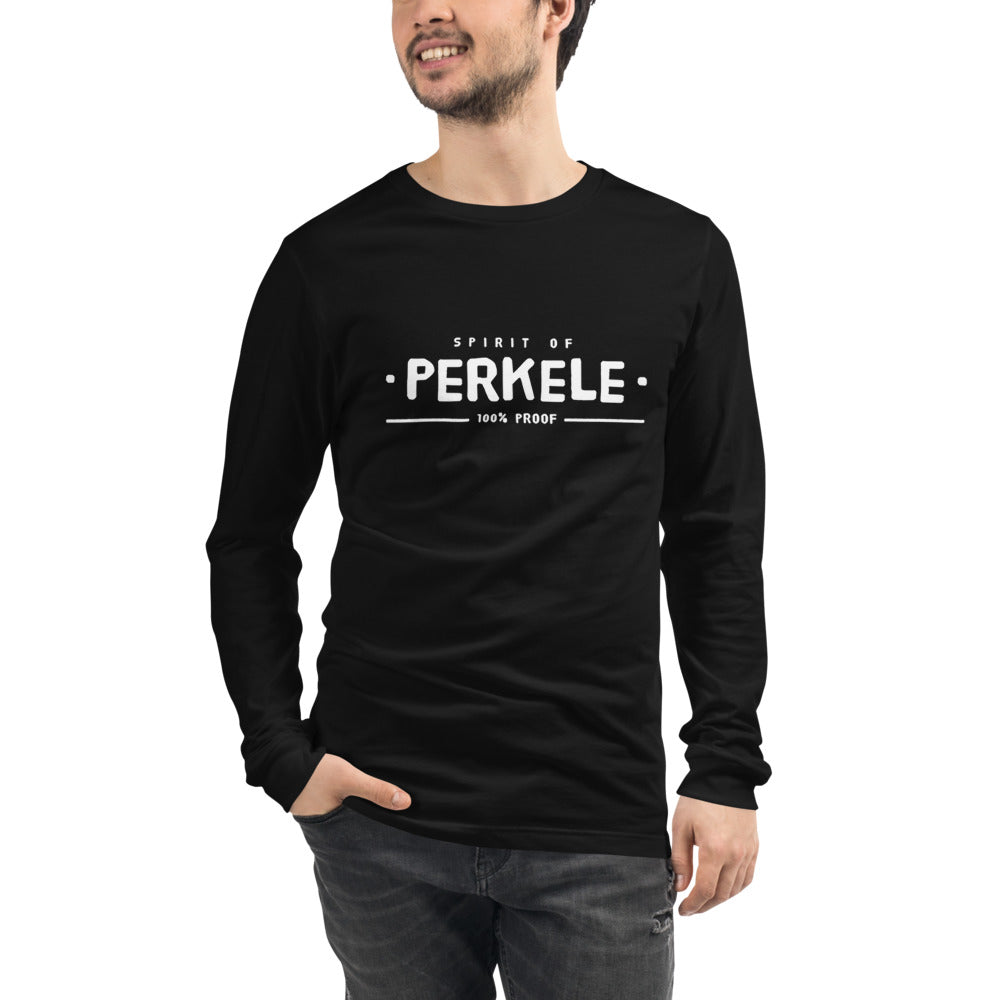 Spirit of perkele Finnish Language Long Sleeve Tee - alternate view - Very Finnish Problems