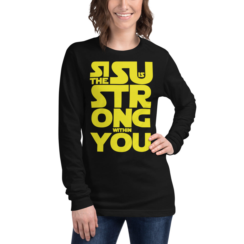 Sisu is strong within you Finnish Long Sleeve Tee - alternate view - Very Finnish Problems