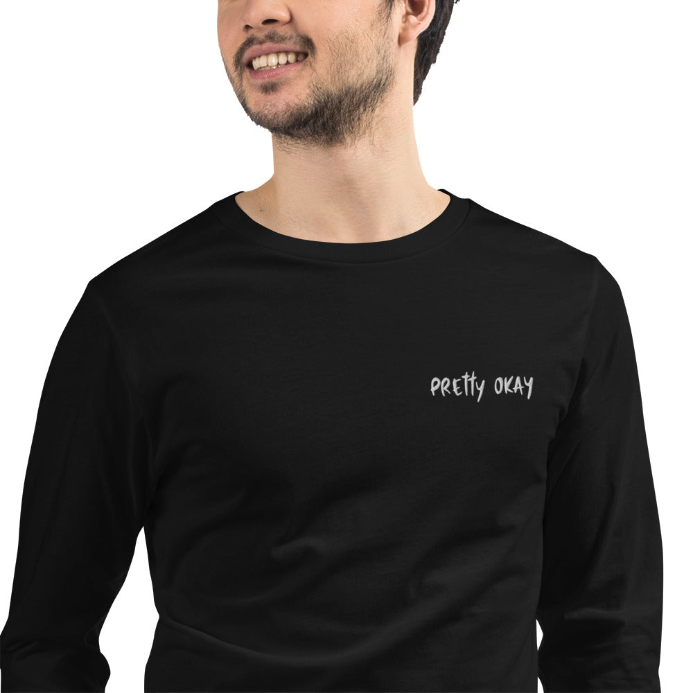 Pretty okay Embroidered Finnish Long Sleeve Tee - alternate view - Very Finnish Problems