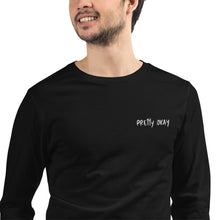 Load image into Gallery viewer, Pretty okay Embroidered Long Sleeve Tee
