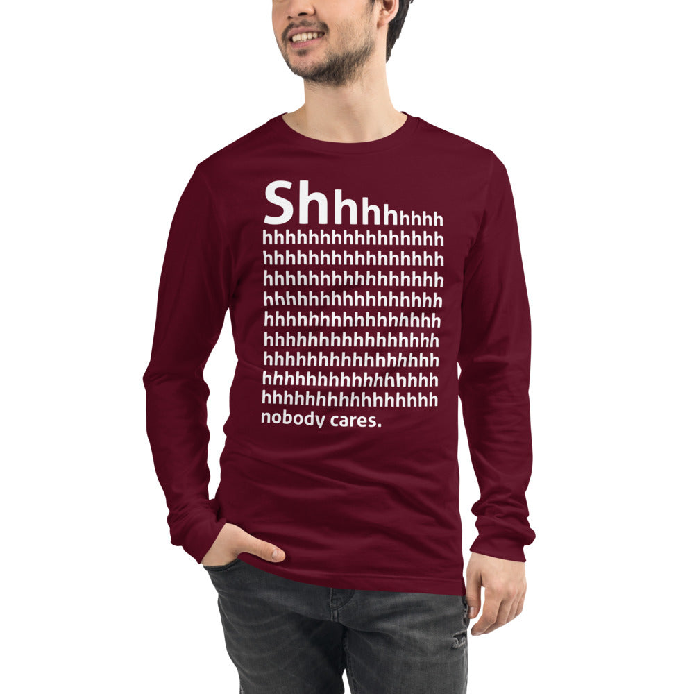 Shhh Finnish Introvert Long Sleeve Tee - Finnish long sleeve tee from Very Finnish Problems