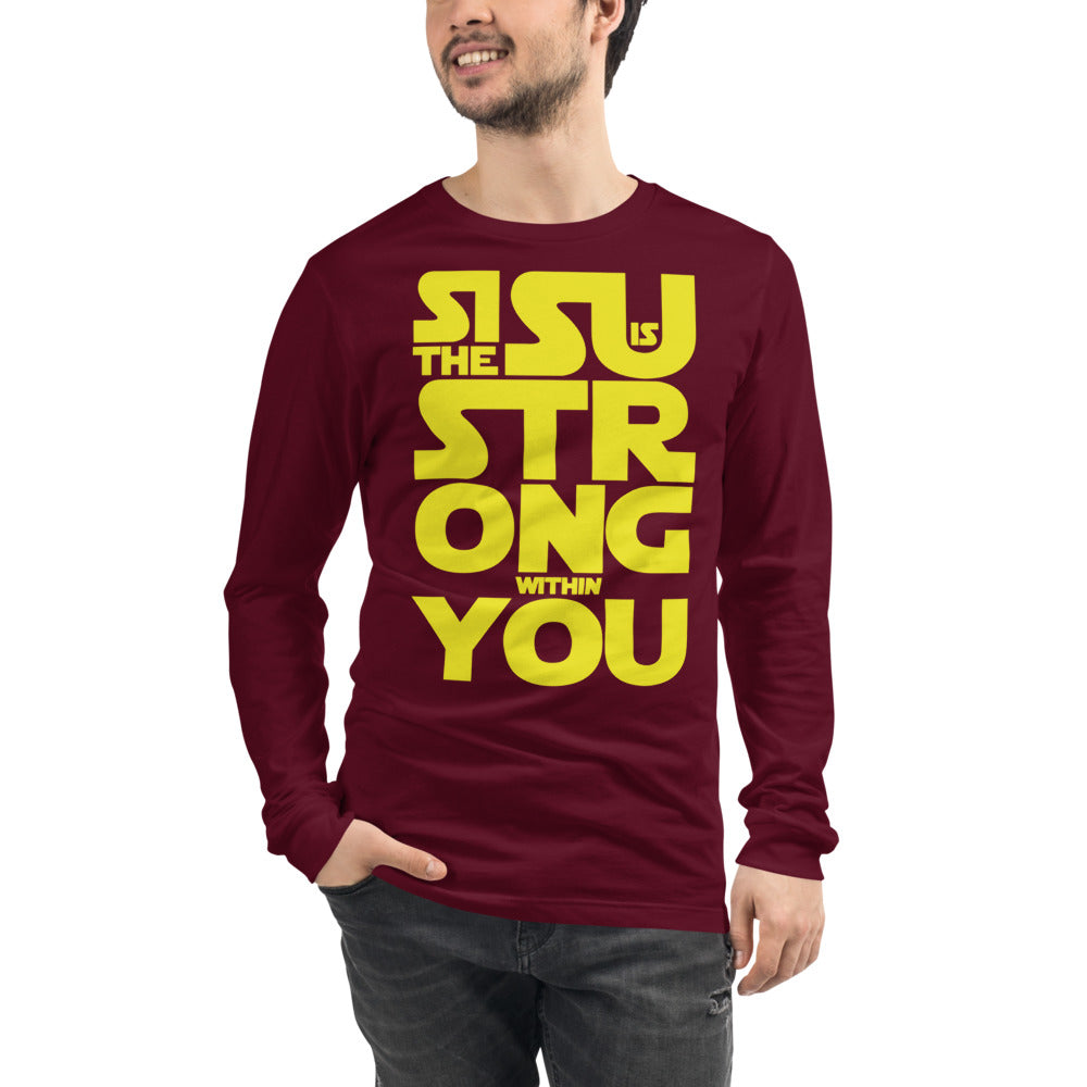 Sisu is strong within you Finnish Long Sleeve Tee - Finnish long sleeve tee from Very Finnish Problems