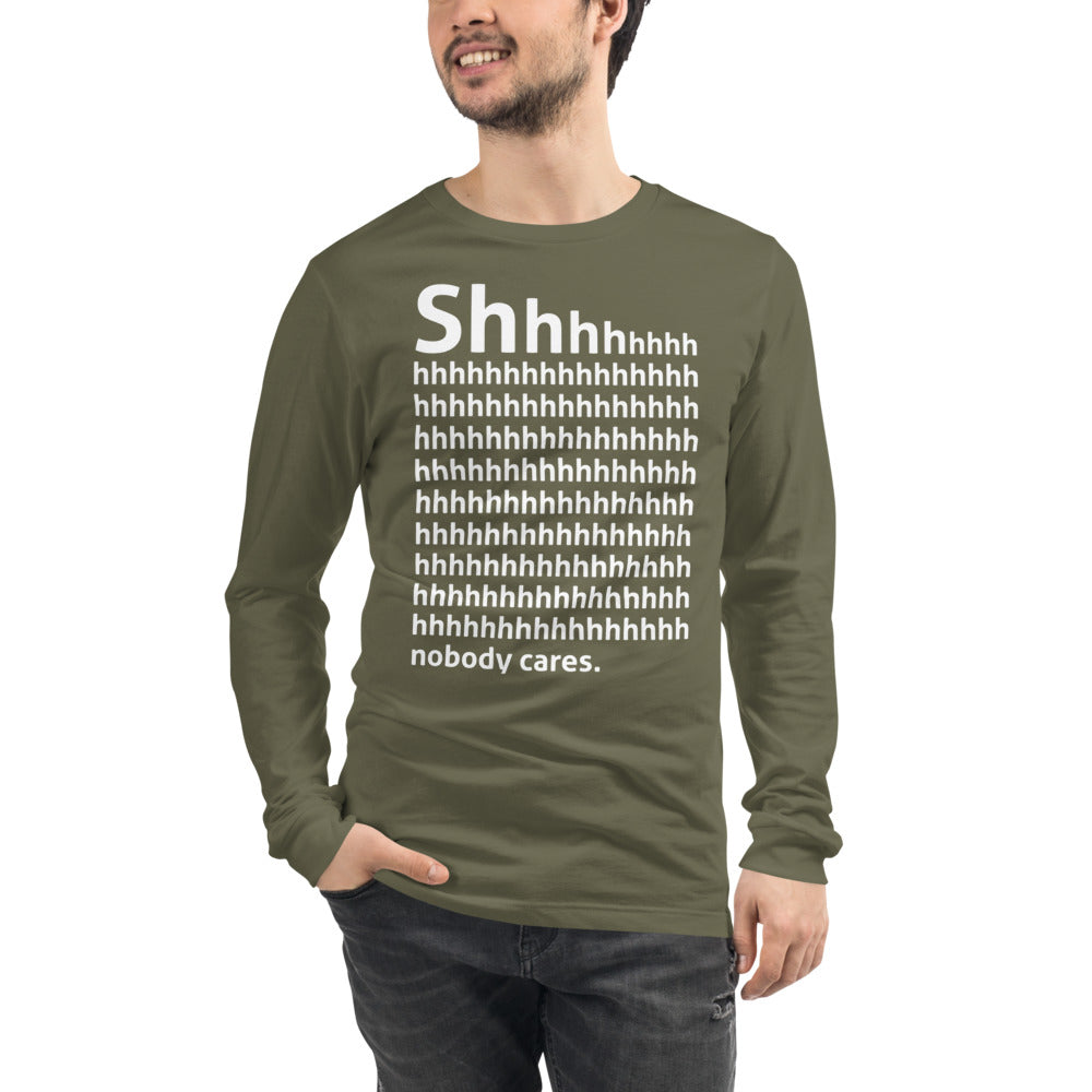 Shhh Finnish Introvert Long Sleeve Tee - Finnish long sleeve tee from Very Finnish Problems