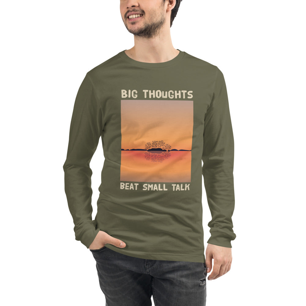 Big Thoughts Beat Small Finnish Long Sleeve Tee - Finnish long sleeve tee from Very Finnish Problems