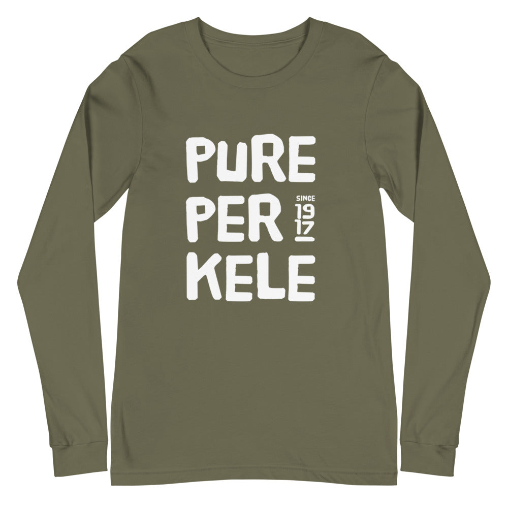 Pure perkele since 1917 Finnish Long Sleeve Tee - Finnish long sleeve tee from Very Finnish Problems