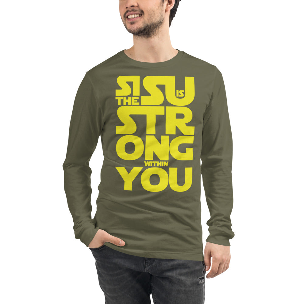 Sisu is strong within you Finnish Long Sleeve Tee - Finnish long sleeve tee from Very Finnish Problems