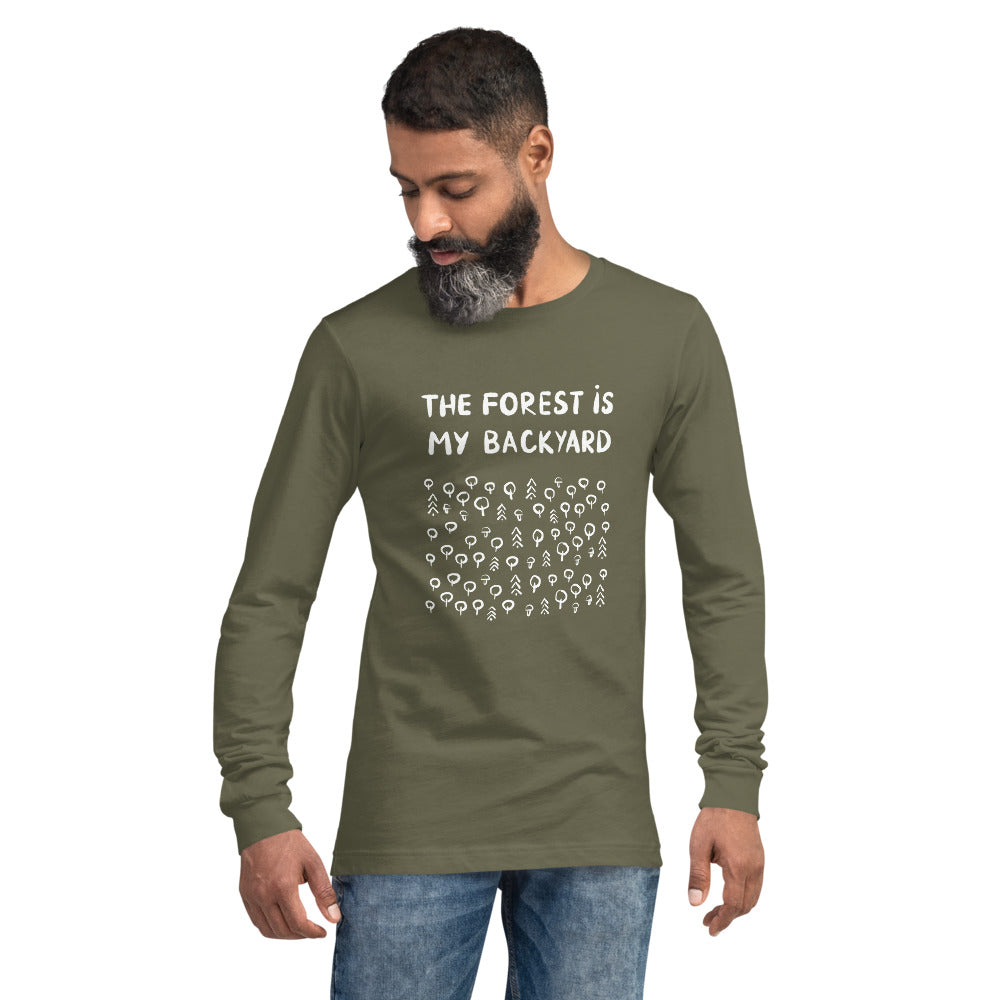 Forest is my backyard 2 Finnish Long Sleeve Tee - alternate view - Very Finnish Problems
