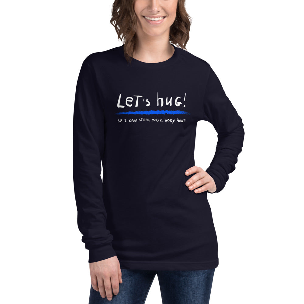 Let's hug! Finnish Nature Long Sleeve Tee - alternate view - Very Finnish Problems