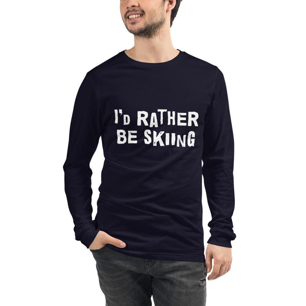 I 'd rather be skiing Finnish Long Sleeve Tee - alternate view - Very Finnish Problems