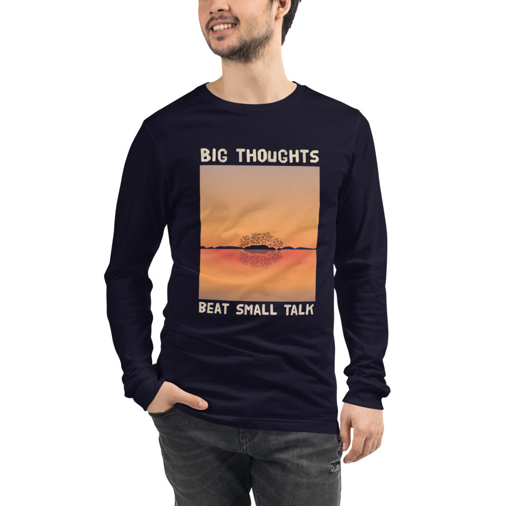 Big Thoughts Beat Small Finnish Long Sleeve Tee - Finnish long sleeve tee from Very Finnish Problems