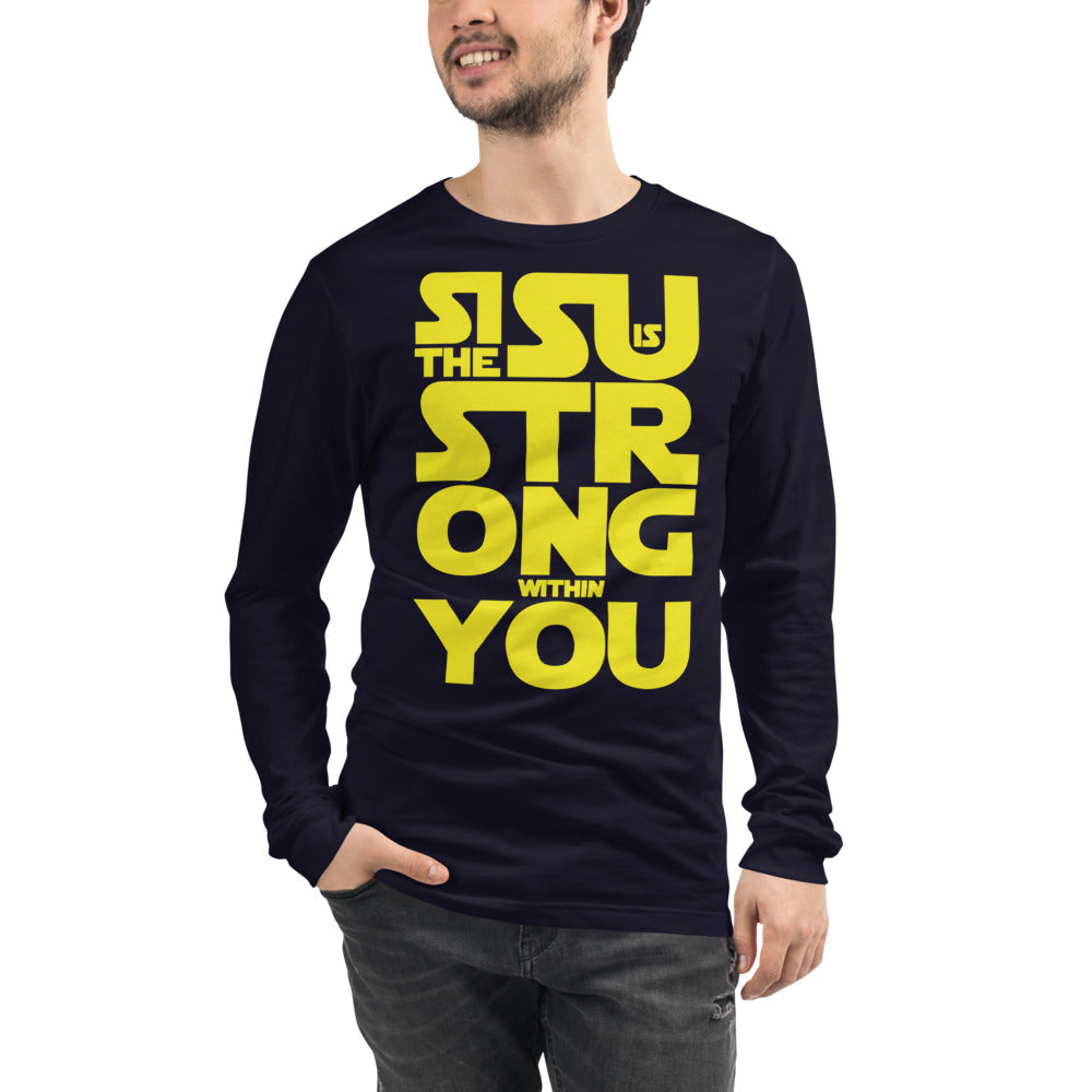 Sisu is strong within you Finnish Long Sleeve Tee - alternate view - Very Finnish Problems