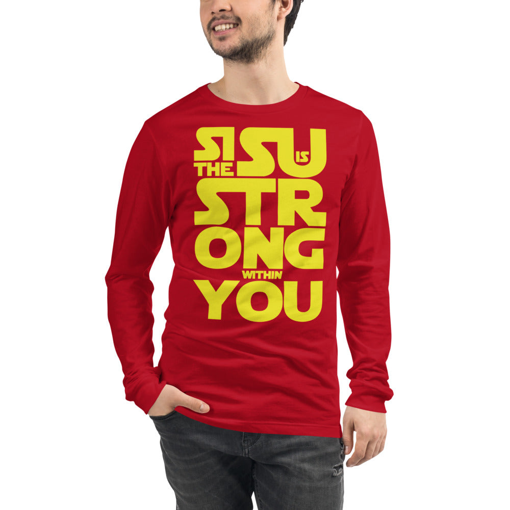 Sisu is strong within you Finnish Long Sleeve Tee - Finnish long sleeve tee from Very Finnish Problems