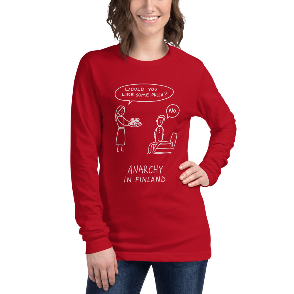 Anarchy in Finland Finnish Food Long Sleeve Tee - alternate view - Very Finnish Problems